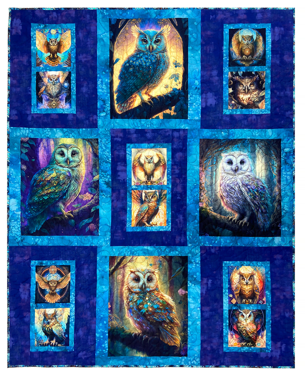 Mystic Owls Quilt Fabric Kit Calico Hutch